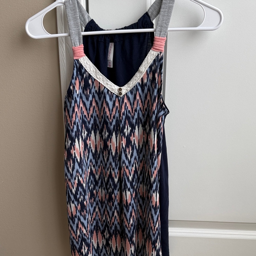Xhilaration Navy Tank Top